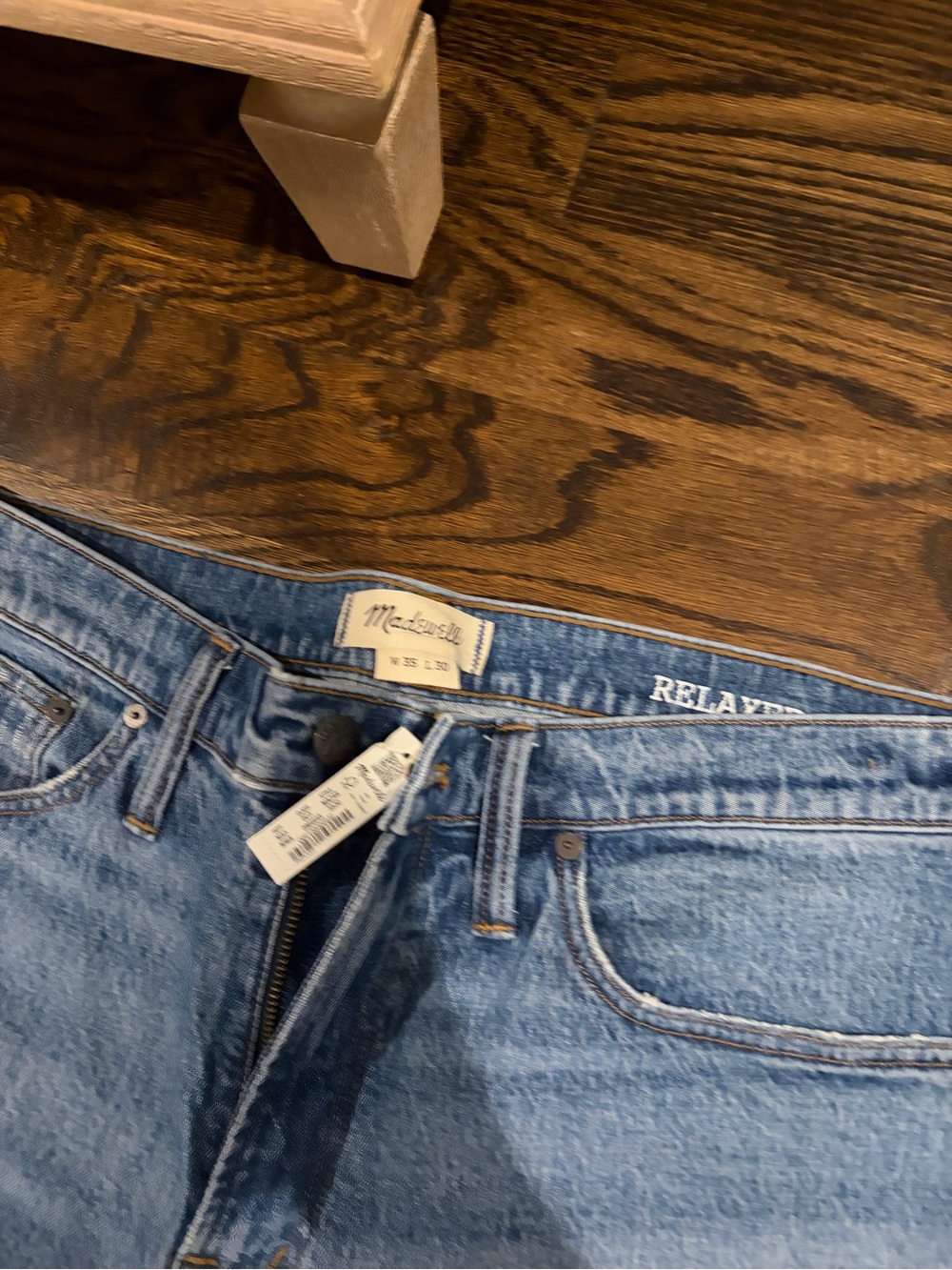 Madewell Men's Relaxed Light Blue Washed Jeans